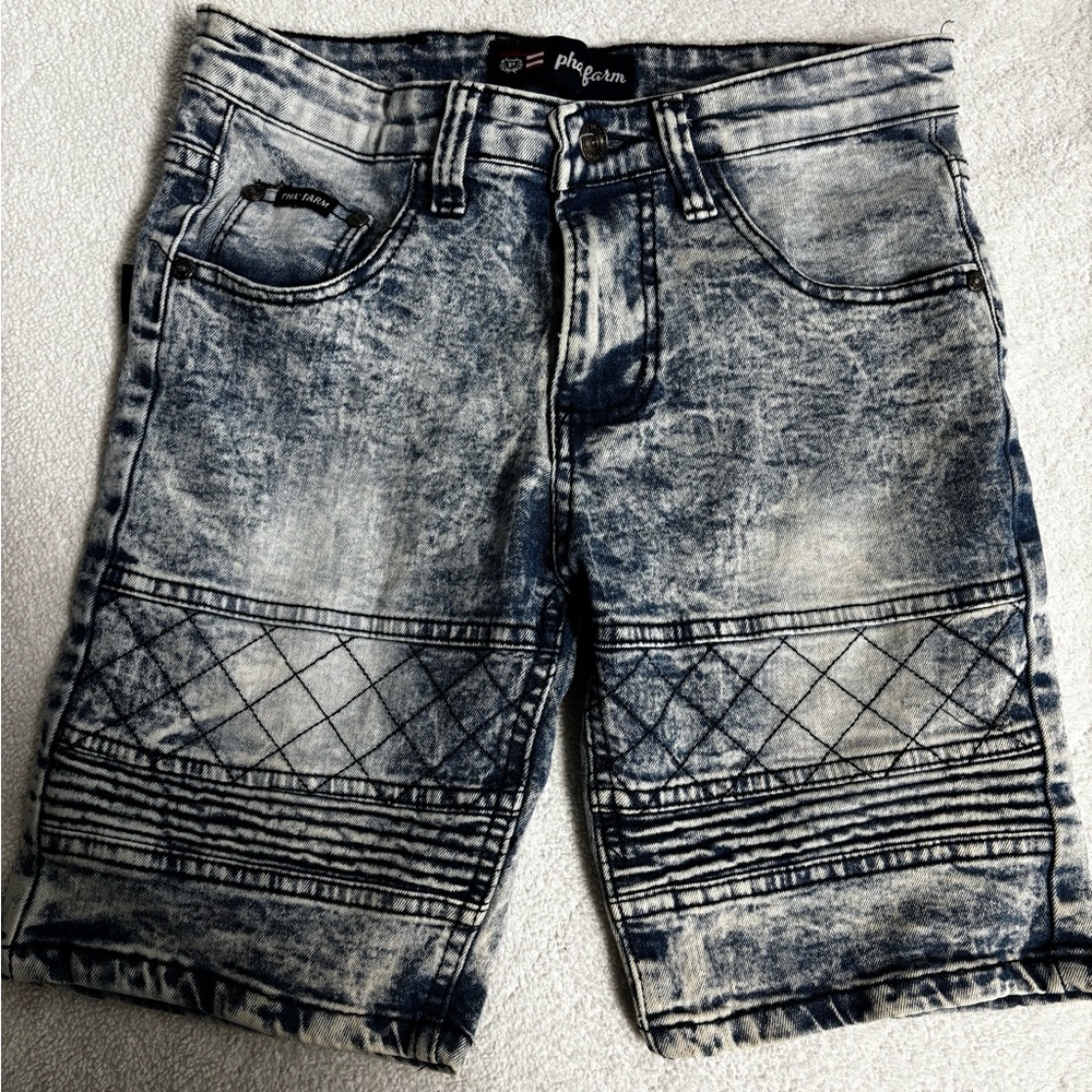 Phat Farm Blue Patterned Kids Shorts